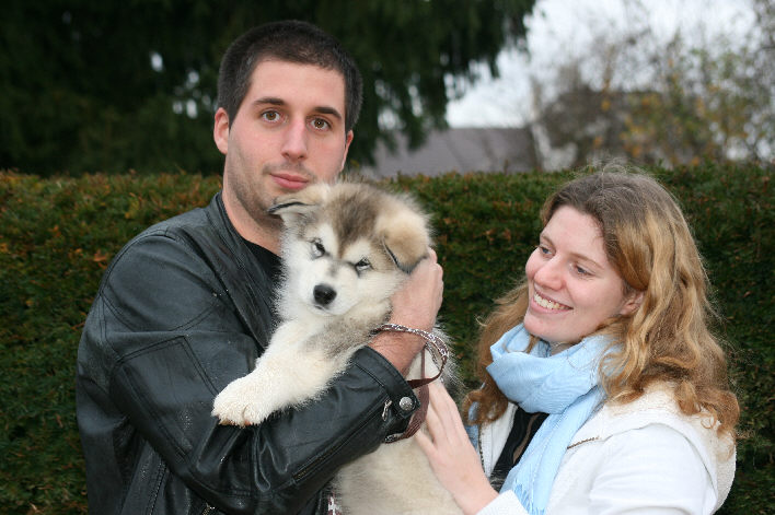 Flore et Eric avec Gin Fizz le 18/12/11