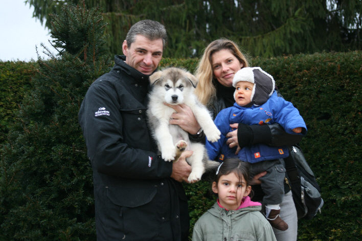 Sylvie, Daniel, Ilona, Ethan avec Galak le 21/12/11