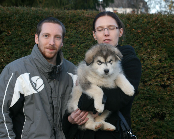 Grégory et Marjorie avec Gintukah le 24/12/11