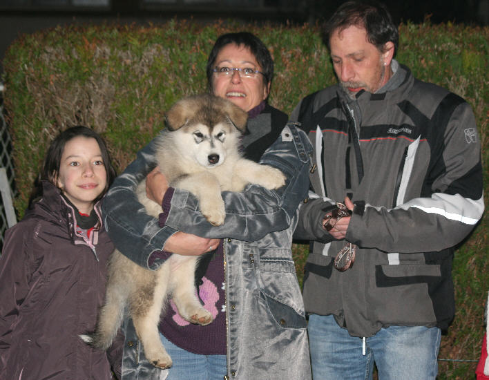 Sylvie, Joël et Rachel avec Gienah dite Véga le 27/12/11