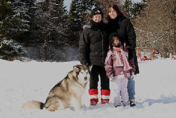 Thmis qui est venue nous supporter  l'preuve du Brevet de travail du Lac Blanc 2010