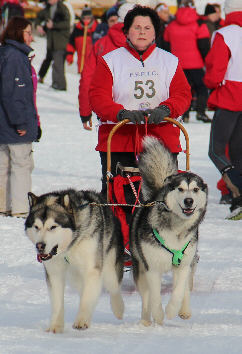 Caroline Chauveau avec Ice Man et Monikoona Angelfire