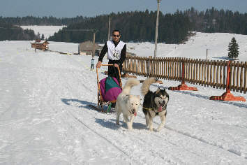 Lionel Eich avec Darko et chessy dont c'est la premire course termine 2 me