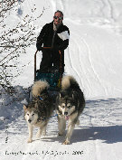 Philippe avec Tonka et Pouky