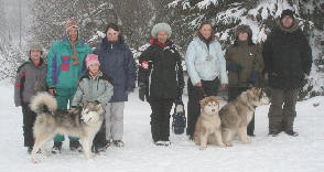 Les handleurs du brevet de travail au Lac Blanc 2009