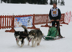 Laurent avec Amarok et Ikouma - 1re place au brevet de travail Les Pontets 2009 