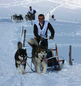 Laurent avec Amarok et Ikouma - RCACT - Plateau de Retord 2010