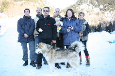 Le podium de l'quipe du brevet de travail au championnat AMCF   L'alpe du Grand Serre 2009